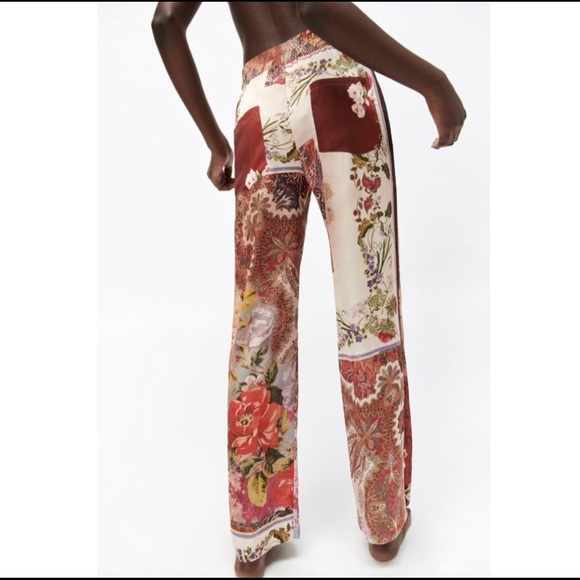 PATCHWORK PRINTED PANTS - Picture 8 of 9